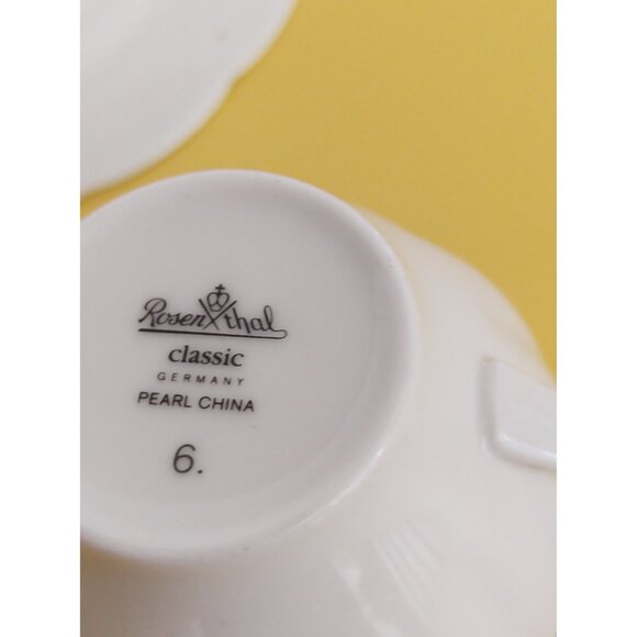 Vintage Rosenthal Grace Society Pearl China Teacup & Saucer Set Art Deco - Picture 11 of 13